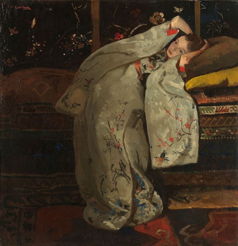 Girl in a white Kimono 1894